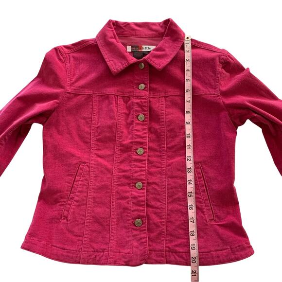 Via Penny Lane Reworked Apparel | The Rolling Stones Pink Corduroy Jacket Small - Picture 6 of 7